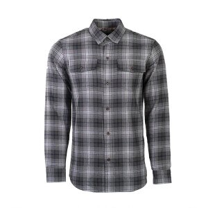 Pladra Leon Workhorse Flannel Shirt Men's in Marine Grey